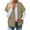Khaki, variant on qucoqpe Quilted Jackets for Women 2025 Casual Lightweight Short Sleeve Zip Up Warm Vests