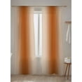 thumbnail image 5 of Burnt Orange Ombre Sheer Curtains 108 Inch Long 2 Panels, Gradient Color Light Filtering Rod Pocket Semi Sheer Curtains, Sheer Voile Drapes for Living Room Bedroom, 52"x108", 5 of 5