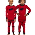 thumbnail image 2 of LazyOne Warm Long-Sleeve PJ Sets for Girls and Boys, Classic Moose, Funny Animal Kids' Pajama Sets, 2 of 7