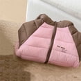 thumbnail image 6 of Zynoxe Puffer Jackets for Girls Winter Color Block Windproof Zip Up Long Sleeve Hoodies Casual Warm Quilted Padded Coat with Pockets, 6 of 7
