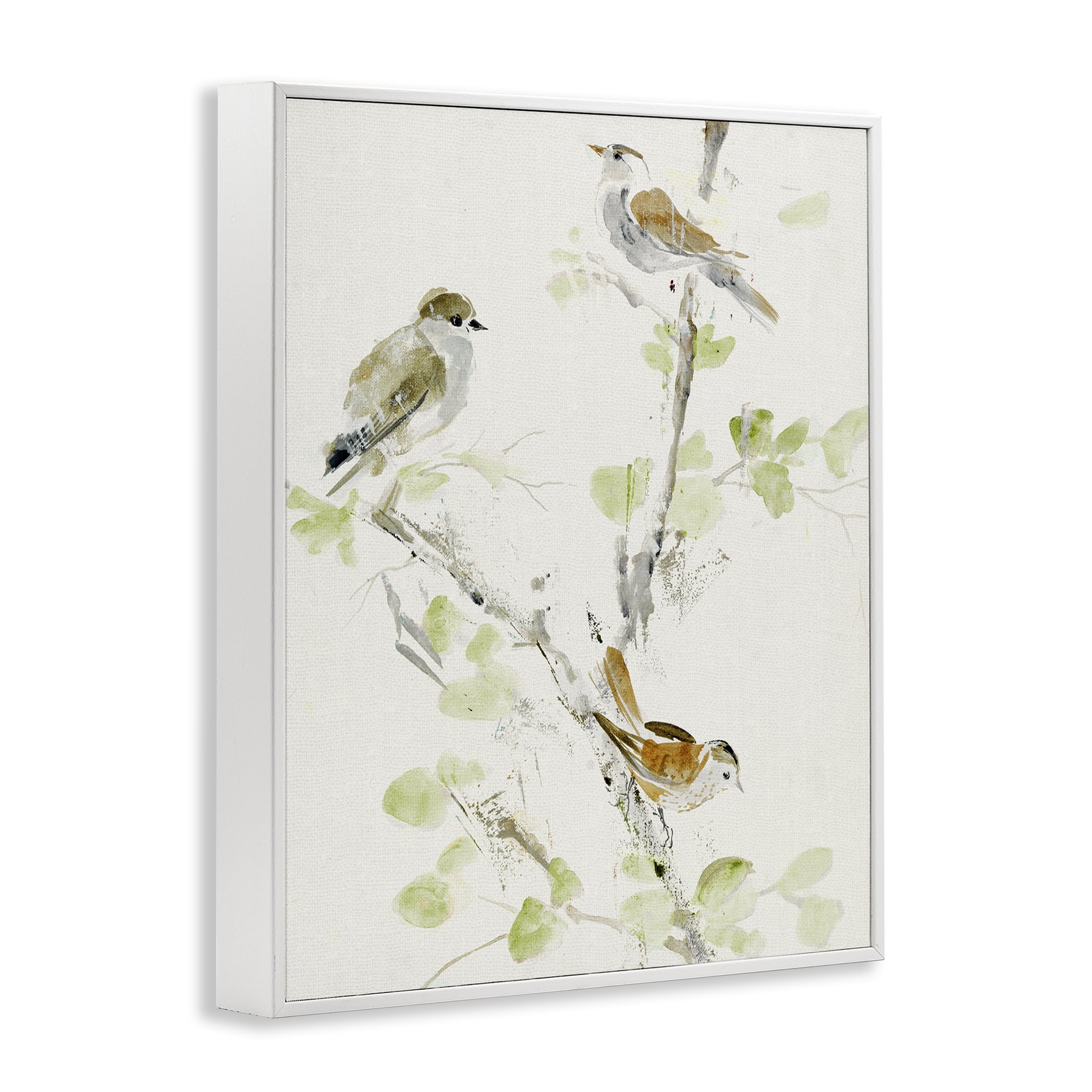 Stupell Industries Delicate Feathers Abstraction White Framed Giclee Art, design by Lorenzo Collective