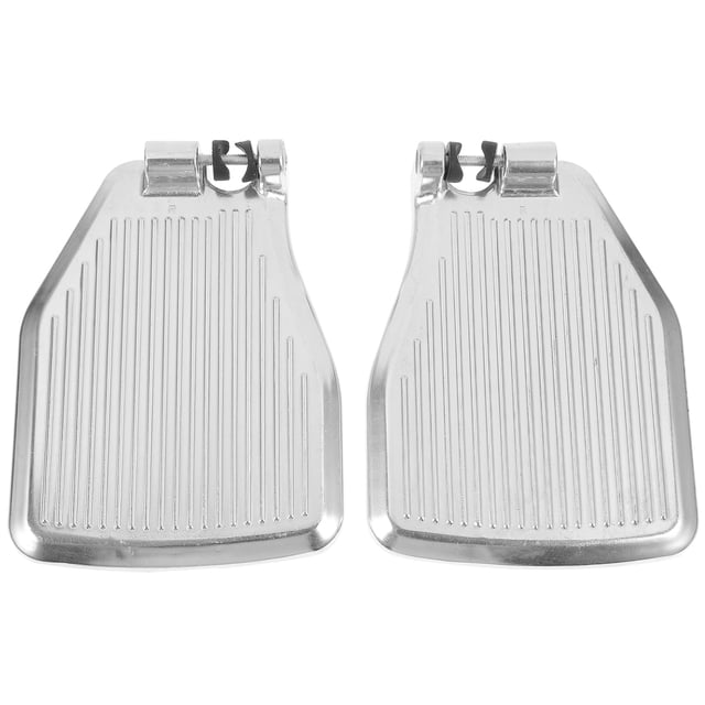 Repose-pieds de Fauteuil Roulant en Alliage d'Aluminium Argenté Usage Quotidien 1 Paire