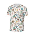 thumbnail image 6 of Wukai Travel1 Print Men's Short-Sleeved Mesh T-Shirt,Quick-Dry Short Sleeve Workout T-Shirt-Medium, 6 of 8