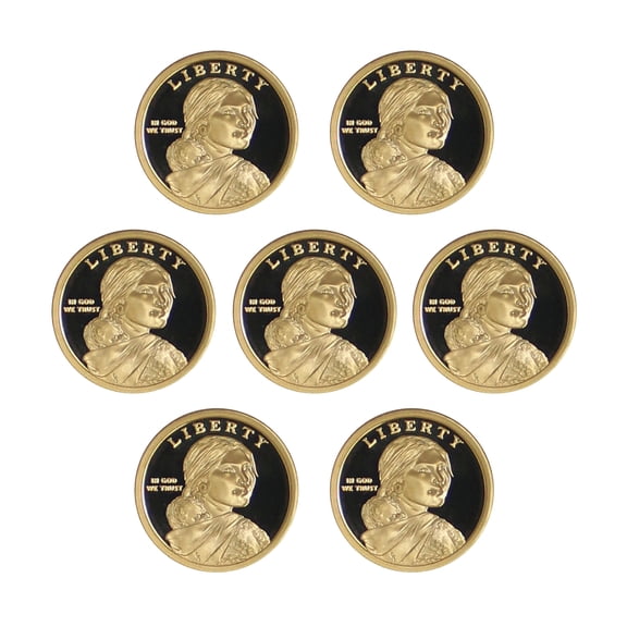 2009-2015 Native American Sacagawea Proof Dollar Run - 7 Coins