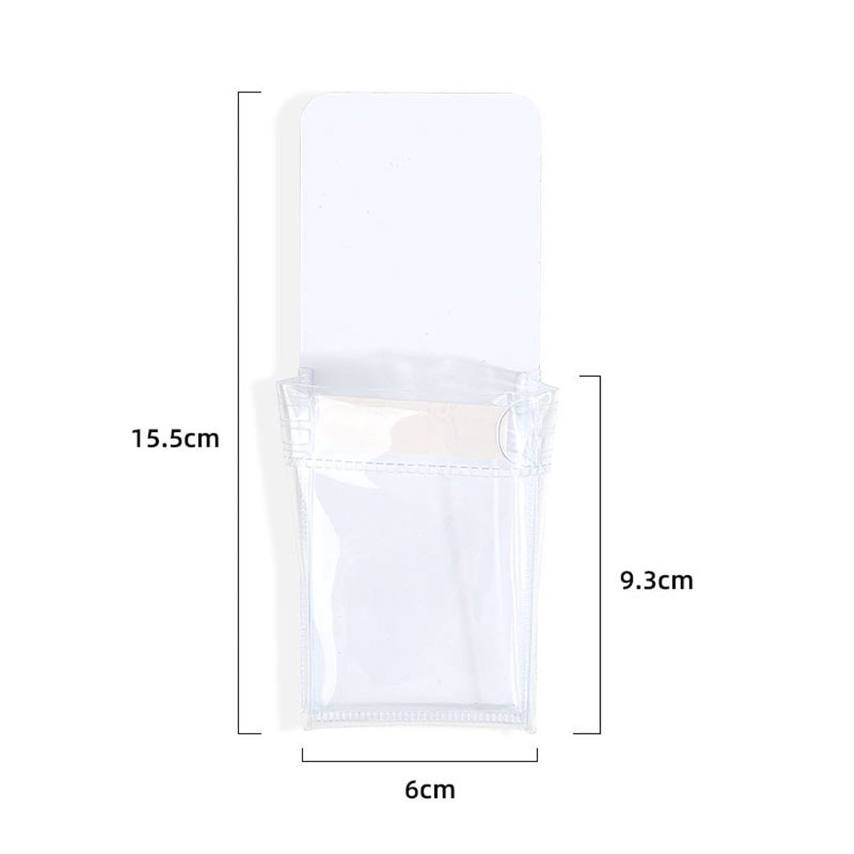 Magnetic Pen Holder for Refrigerator with Strong Magnetic Back (10 Pack), Dry Erase Marker Holder Ideal for Whiteboard & Fridge, Clear & White Pencil Cup