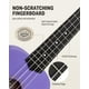 thumbnail image 4 of Ukelele Donner Soprano de 21 pulgadas para principiantes con kit morado, 4 of 9