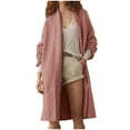 thumbnail image 3 of Turilly Womens Long Cardigan Sweaters Chunky Open Front Oversized Slouchy Knit Fall Trendy Coatigan Jackets, 3 of 5