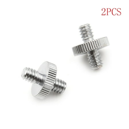 

2PCS 1/4 1/4 Male to 1/4 Male Threaded Screw Adapter Double Head Screw