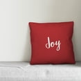 thumbnail image 2 of Creative Products Joy in Red 18x18 Spun Poly Pillow, 2 of 2