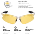 thumbnail image 3 of Gafas Deportivas Polarizadas Xagger para Niños y Jóvenes con Armazón TR90, 3 of 6