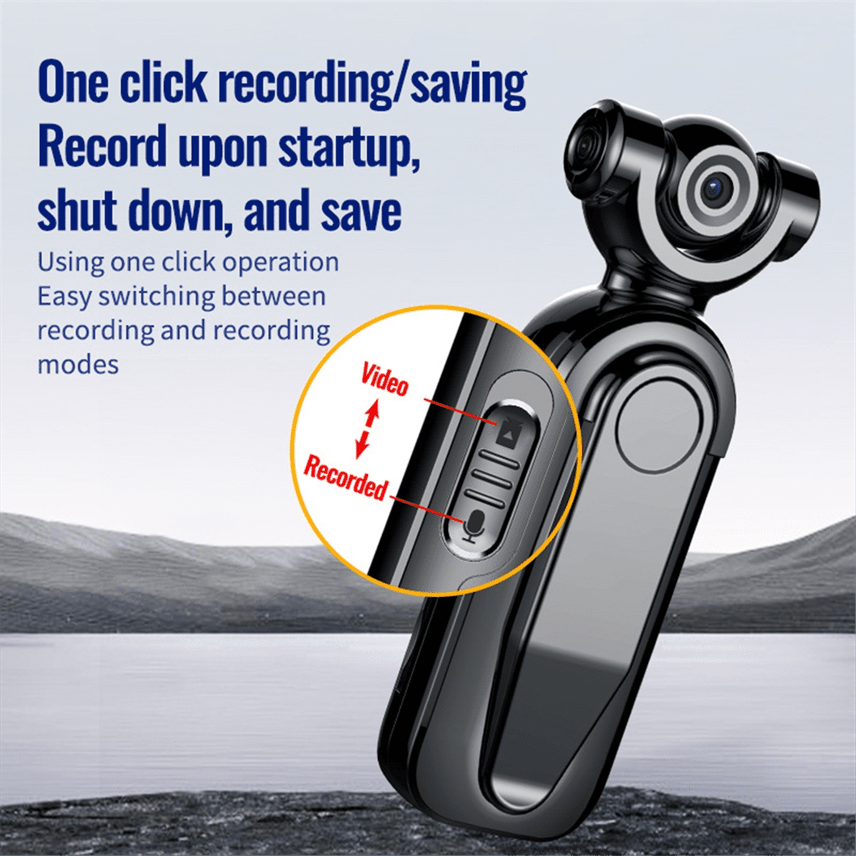 Mini Video Audio Digital Camera Voice Recorder HD Noise Cancelling Sports DV DVR Recording Dictaphone Micro-Camera