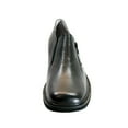 thumbnail image 2 of PEERAGE Flo Women's Wide Width Slip-On Leather Shoes with Side Zipper BLACK 9, 2 of 6