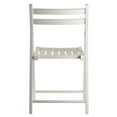 thumbnail image 5 of FurniFact 4-PC Folding Chair Set, White Solid Wood, Portable Seating, 5 of 9