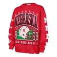thumbnail image 2 of Women's '47 Scarlet Nebraska Huskers Go Big Oversized Pullover Sweatshirt, 2 of 3