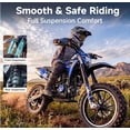 thumbnail image 6 of 40CC Kids Dirt Bike, 4-Stroke Gas Powered Mini Motorcycle for Kids Ages 6-14, 25MPH Youth Off Road Dirt Bike with Dual Disc Brakes, Full Suspension, No Oil Mixing, Easy Start, 6 of 9