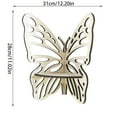 thumbnail image 3 of Oleegame 1PC Spoon And Lid Rest Wooden Butterfly Corner Rack Decorative Butterfly Floating Rack Wall Hanger Bedroom Living Room Gift, 3 of 9