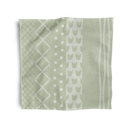 

Simply Daisy 18 x 18 Green Pattern Stripe Napkins Set of 4
