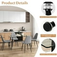 thumbnail image 7 of Gymax 5 PCS Dining Table Set 51" Modern Rectangular Glass Table & 4 Chairs Kitchen, 7 of 7