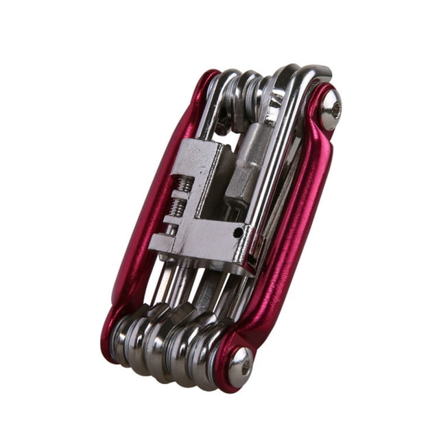 Herramientas para bicicletas 11 en 1, kit de reparación de bicicletas, llave, destornillador, cadena, herramienta multifunción