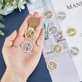 thumbnail image 2 of 12pcs 2 Colors Flat Round with Tree of Life Pendants 304 Stainless Steel Charms Tree of Life Charm for DIY Necklace Jewelry Making Hole 2mm 304 Stainless Steel, 2 of 7