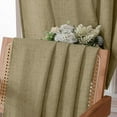 thumbnail image 6 of Short Linen Curtains Living Room Rod Pocket Semi Sheer Curtain Burlap Light Filtering Thick Linen Drapes for Bedroom, 54 x 54 inches Long, Taupe, Set of 2 Panels, 6 of 19