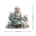 thumbnail image 3 of DefiDgd Bohemian Fairy and Bear Table Standing Ornament,2D Acrylic Sign with Base for Home Office Tabletop Centerpiece Decor,Ideal Gift for Friends Lovers Family(C), 3 of 6