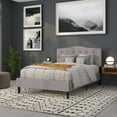 thumbnail image 4 of Flash Furniture Cambridge Tufted Upholstered Full Size Headboard in Light Gray Fabric, 4 of 11