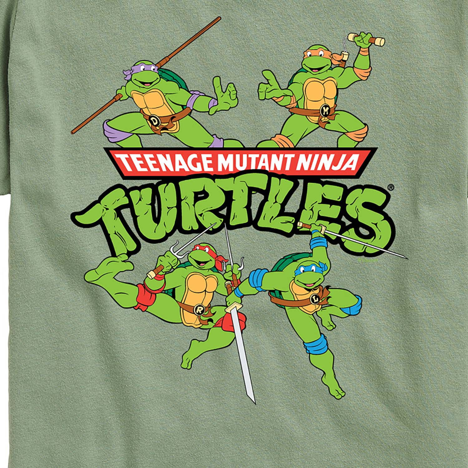 Tmnt Classic With All Ninja Turtles Toddler T-Shirt - TeeHex