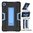 thumbnail image 5 of FIEWESEY For Lenovo M8 8 Inch 3rd Gen 2022 Tablet ase,Shockproof Kids Rugged Anti-Impact Drop with Stand Protection Cover For Lenovo M8(TB-8505F/8505X)/M8 Smart/Tab M8 HD LTE 8 Inch(Black+Blue), 5 of 7