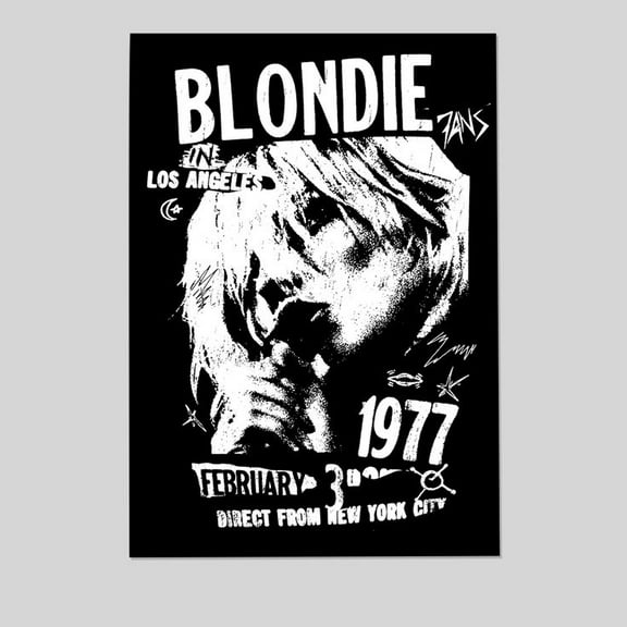 Blondie LA Tour 1977 Decorative Print - Poster Size 24''x36'' - Postora