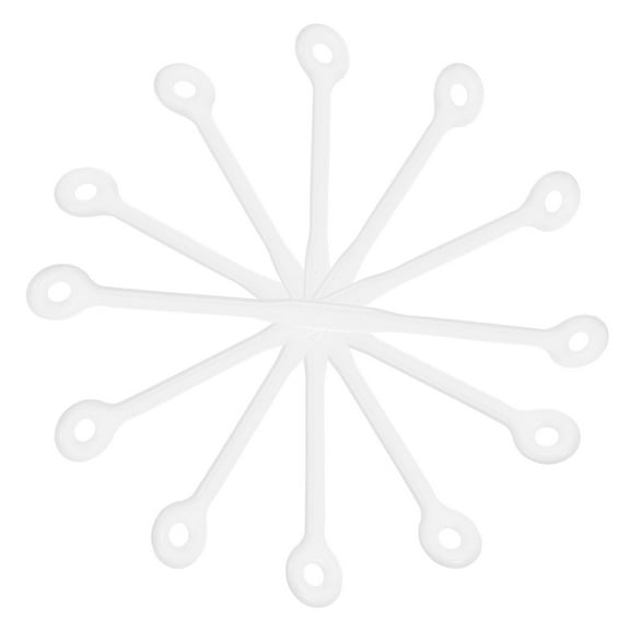 Uxcell Tennis Dampener, 6 Pack Silicone Vibration Shock Absorber, White
