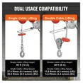 thumbnail image 3 of Electric Hoist Crane 2200 lbs, Wireless & Wired Remote, 328ft Range, 14ft Cable, Alloy Steel Winch for Garage, Workshop, Lifting Engines & Heavy Tools, 3 of 6