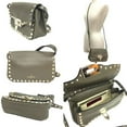thumbnail image 2 of Pre-Owned Valentino Garavani Rockstud Shoulder Bag Pochette Leather Khaki (Good), 2 of 3