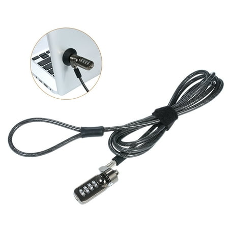 Notebook Laptop Combination Lock and Cable 4 Digital Password Protections 6.2 Feet Anti Theft for PC Laptop Projector