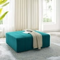 thumbnail image 2 of Accent Chair Ottoman, Fabric, Teal Blue, Modern Contemporary Urban Design, Living Lounge Room Hotel Lobby Hospitality, 2 of 7