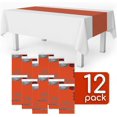 thumbnail image 2 of Orange 12 Pack Premium Disposable Plastic Table Runner 14 x 108 Inch. Table Runner for Dinner Parties & Events by Grandipity, 2 of 5
