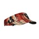 thumbnail image 1 of Fotbe Silhouette Trumpet Red Art Visera Deportiva con Diseño, Gorra Abierta Ajustable de Algodón para Mujer y Hombre, 1 of 7