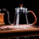 thumbnail image 4 of Hervidor de cuello de cisne de vidrio engrosado, tetera para verter café, 600 ml, 4 of 11