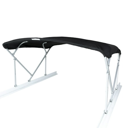 UPC: 0040011729392 | Taylor Made 88140 8 x 10 x 1.25 ft. Boat Cover for Poly Pontoons with Bimini Top