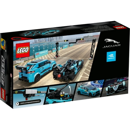 LEGO - Speed Champions Formula E Panasonic Jaguar Racing GEN2 car & Jaguar I-PACE eTROPHY 76898