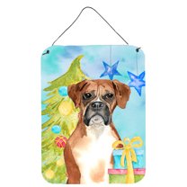 Christmas Tree Boxer Wall or Door Hanging Prints