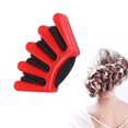 thumbnail image 2 of Outil de Coiffure à Tresse Rouleau Portable Outil de Coiffure DIY Tresse de Mariée Tresse Torsadée Rouge, 2 of 5
