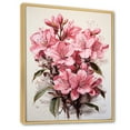 thumbnail image 2 of Designart "Blissful Floral Adornment I" Rhododendron Floater Framed Canvas Art Print, 2 of 5
