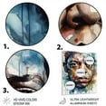 thumbnail image 3 of Designart "Illustration of Dre" Celebrity Metal Art Living Room, 3 of 5