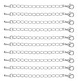thumbnail image 2 of 10 piezas/extensiones para collar, pulsera y brazalete, fabricación de joyas DIY 75 Plata, 2 of 6