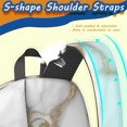 thumbnail image 5 of White and Gold Marble Pattern 17" Waterproof Oxford School Backpacks for Teens, S-Shape Padded Straps, for School, Travel, Hiking, Camping, 5 of 5