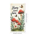 thumbnail image 2 of Forest Theme Mushrooms Banner Home Sweet Decor Red Toadstools Butterflies Illustration for Home Decoration Interior Decor Living Room, 2 of 7