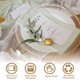 thumbnail image 4 of Paquete de 12 platos de carga transparentes a granel de plástico redondo de 13 pulgadas con abalorio redondas de acrílico de grano esmerilado, platos de servicio decorativos para bodas, 4 of 14