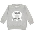thumbnail image 2 of Inktastic Fencing Future Fencer Sports Toddler Sweatshirt, 2 of 4
