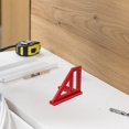 thumbnail image 2 of LEEYNEER Carpentry Ruler Woodpeckers Tools Multi Angle Measuring Metric Triangle Aluminum Triangular Red Alloy, 2 of 6